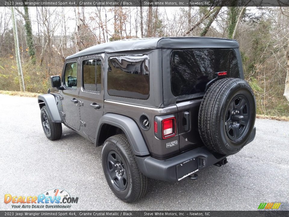 2023 Jeep Wrangler Unlimited Sport 4x4 Granite Crystal Metallic / Black Photo #8