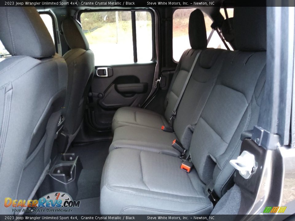 Rear Seat of 2023 Jeep Wrangler Unlimited Sport 4x4 Photo #13