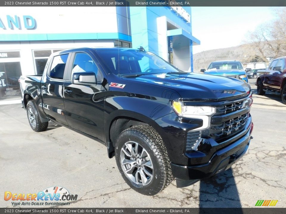 2023 Chevrolet Silverado 1500 RST Crew Cab 4x4 Black / Jet Black Photo #1