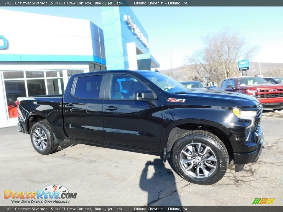 2023 Chevrolet Silverado 1500 RST Crew Cab 4x4 Black / Jet Black Photo #2