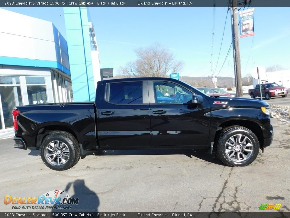 2023 Chevrolet Silverado 1500 RST Crew Cab 4x4 Black / Jet Black Photo #3