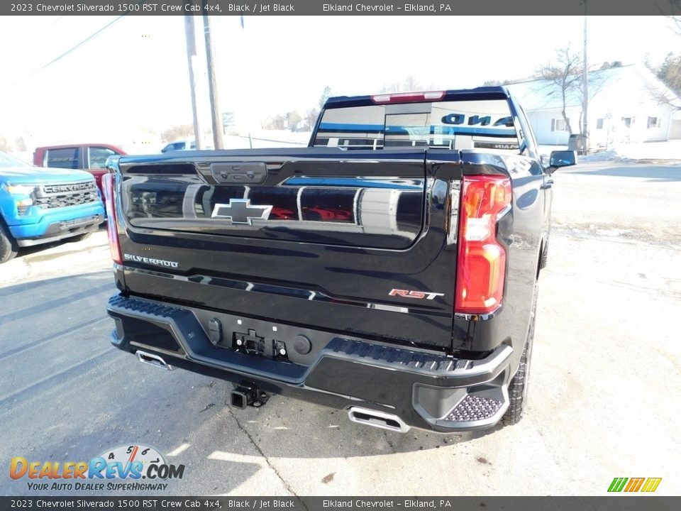 2023 Chevrolet Silverado 1500 RST Crew Cab 4x4 Black / Jet Black Photo #6