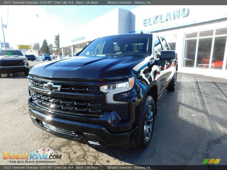 2023 Chevrolet Silverado 1500 RST Crew Cab 4x4 Black / Jet Black Photo #12