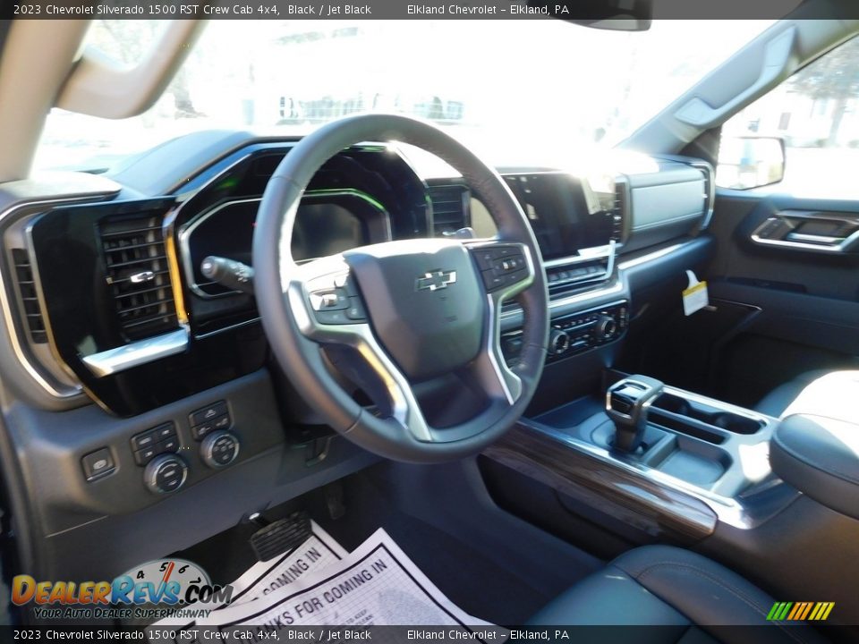 2023 Chevrolet Silverado 1500 RST Crew Cab 4x4 Black / Jet Black Photo #25