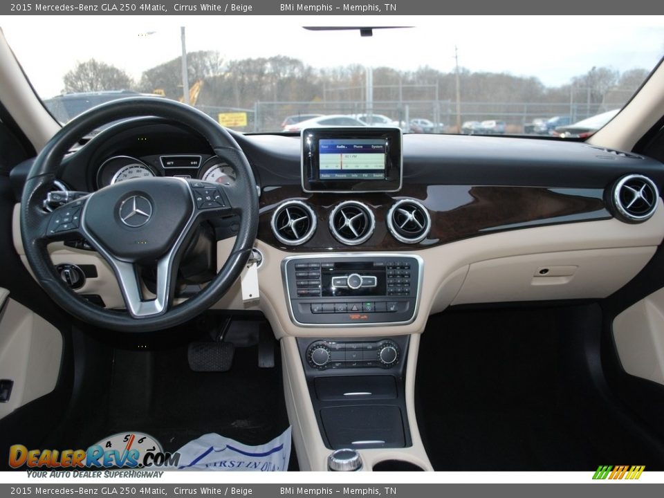 2015 Mercedes-Benz GLA 250 4Matic Cirrus White / Beige Photo #9