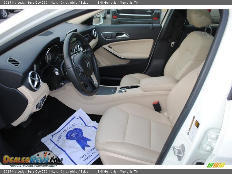 2015 Mercedes-Benz GLA 250 4Matic Cirrus White / Beige Photo #11