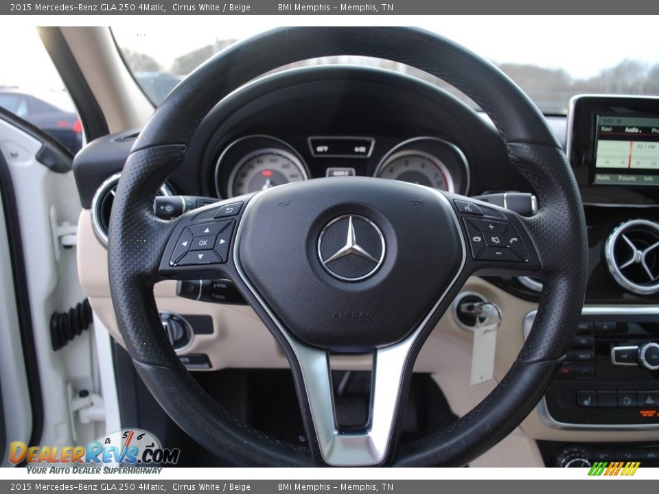 2015 Mercedes-Benz GLA 250 4Matic Cirrus White / Beige Photo #12