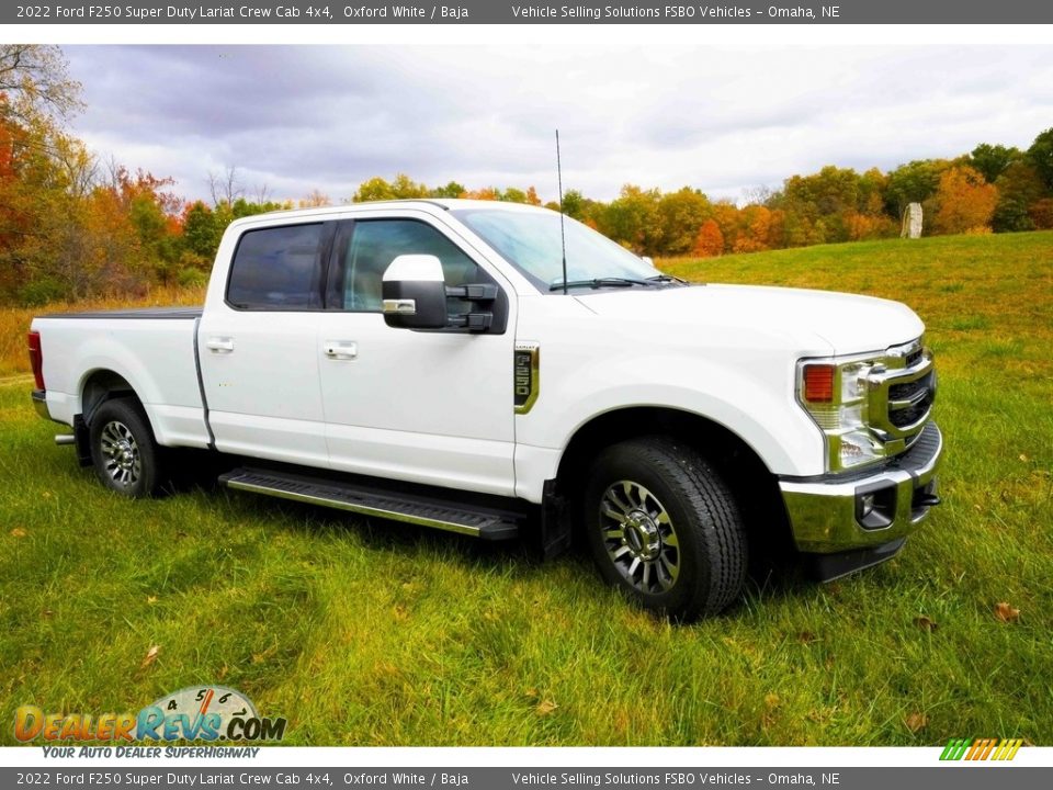 2022 Ford F250 Super Duty Lariat Crew Cab 4x4 Oxford White / Baja Photo #8