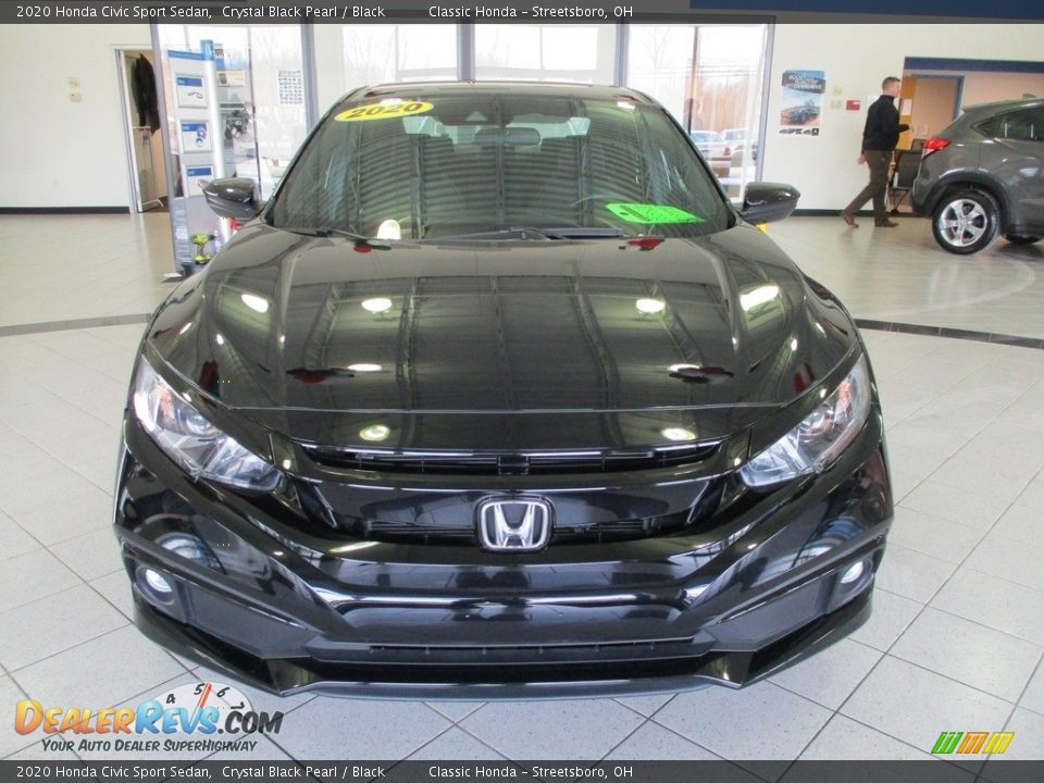 2020 Honda Civic Sport Sedan Crystal Black Pearl / Black Photo #2