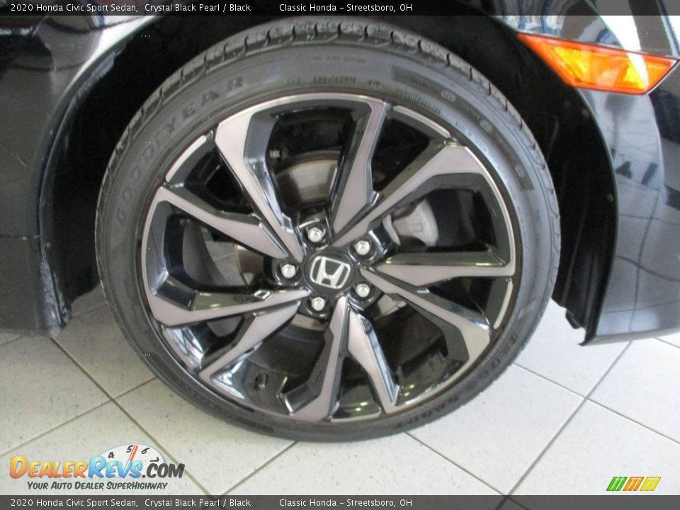 2020 Honda Civic Sport Sedan Crystal Black Pearl / Black Photo #5
