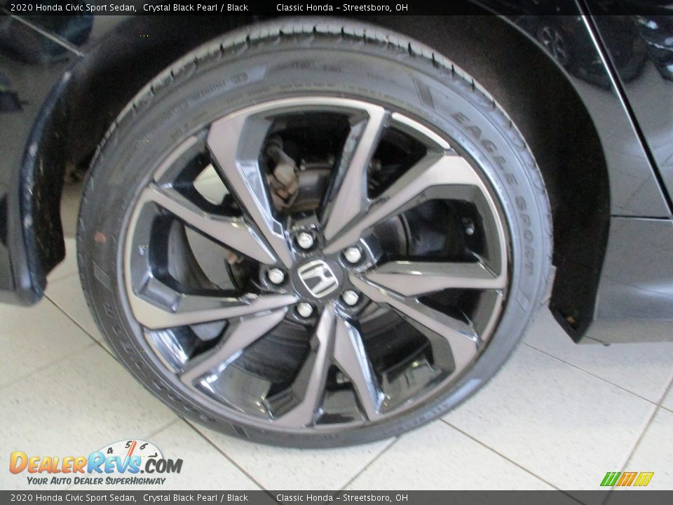 2020 Honda Civic Sport Sedan Crystal Black Pearl / Black Photo #6