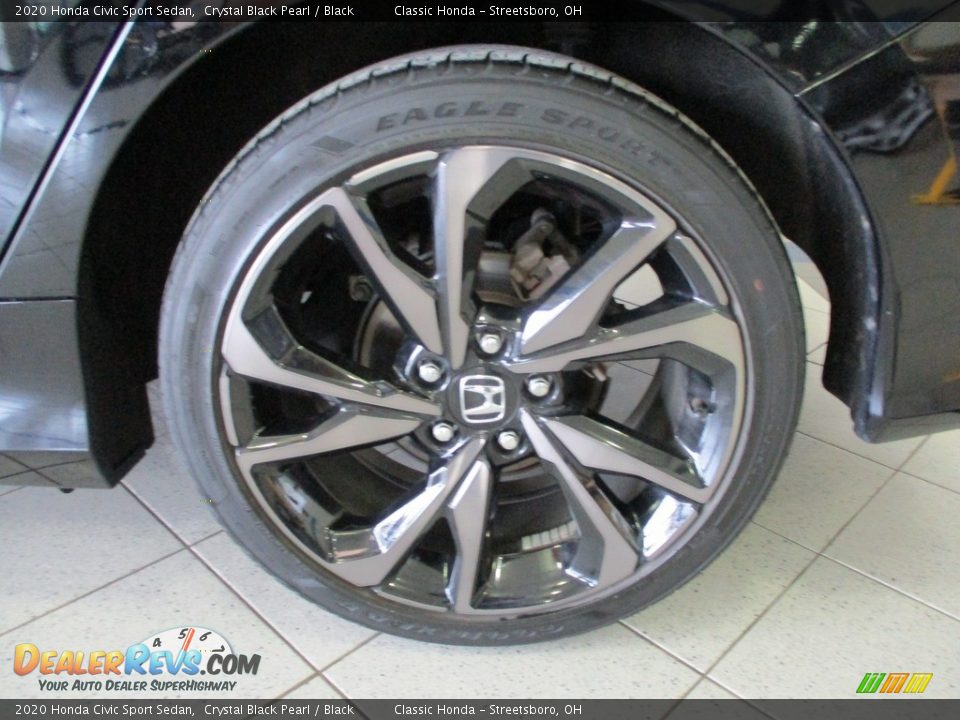 2020 Honda Civic Sport Sedan Crystal Black Pearl / Black Photo #11