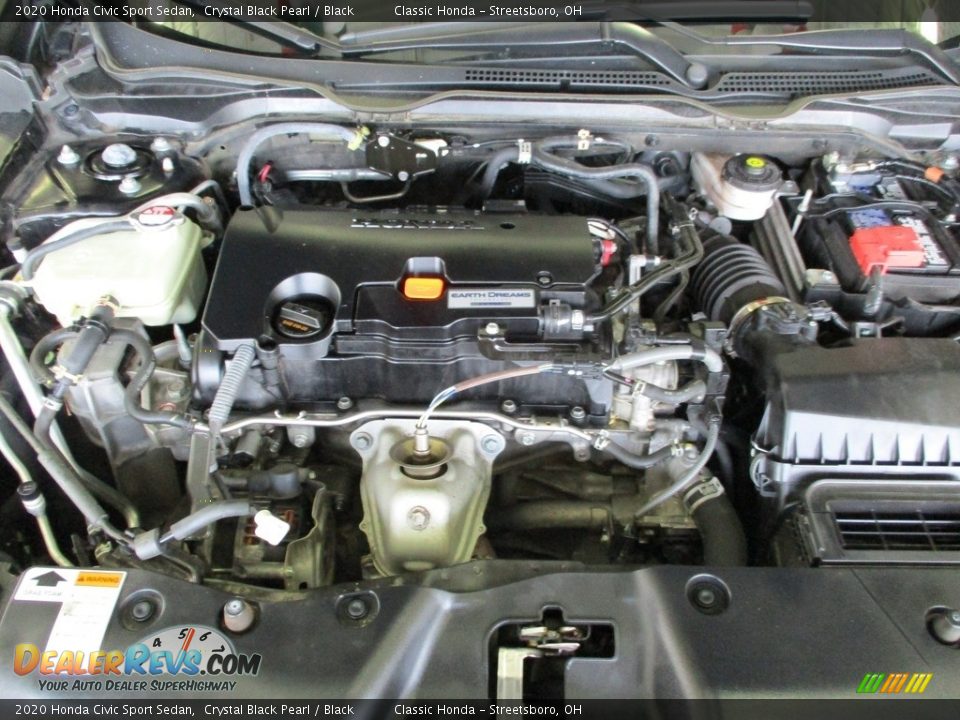 2020 Honda Civic Sport Sedan Crystal Black Pearl / Black Photo #13