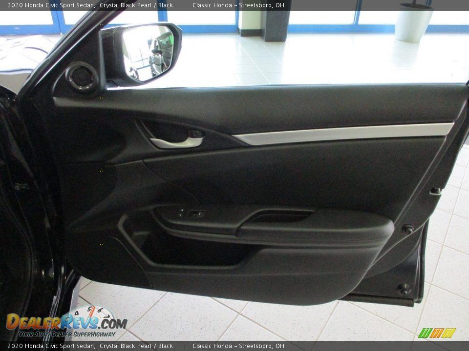 2020 Honda Civic Sport Sedan Crystal Black Pearl / Black Photo #14