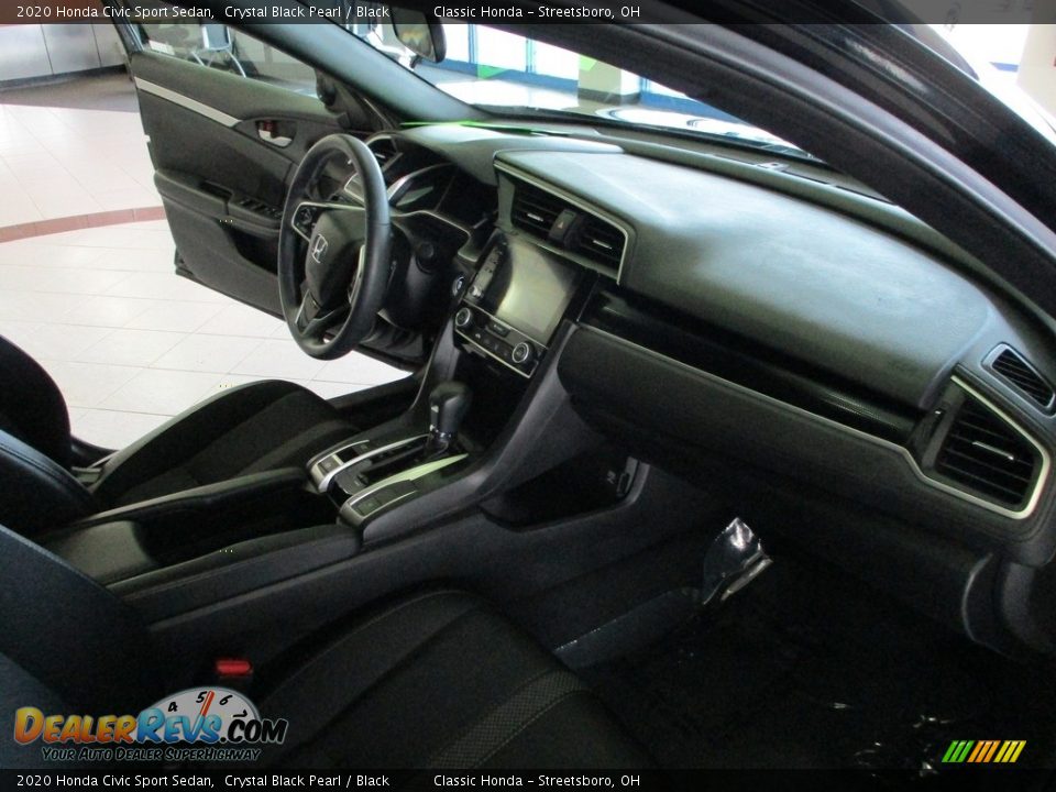 2020 Honda Civic Sport Sedan Crystal Black Pearl / Black Photo #15