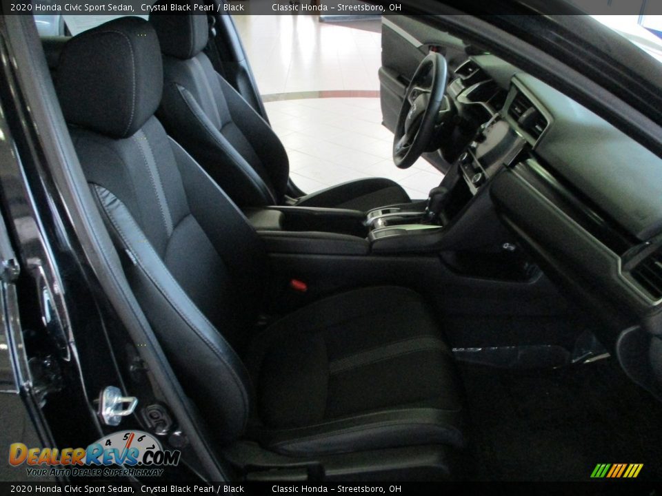 2020 Honda Civic Sport Sedan Crystal Black Pearl / Black Photo #16