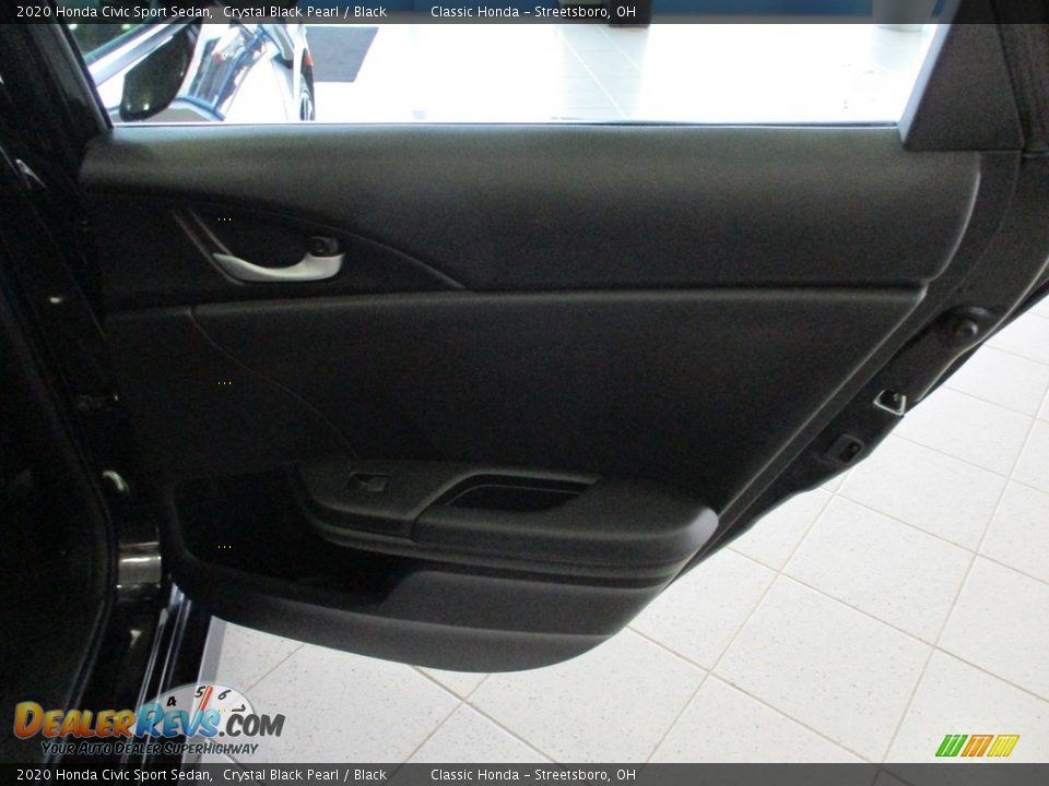 2020 Honda Civic Sport Sedan Crystal Black Pearl / Black Photo #17