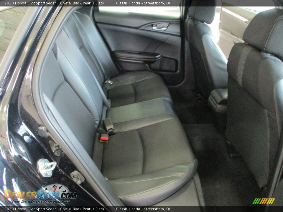 2020 Honda Civic Sport Sedan Crystal Black Pearl / Black Photo #19