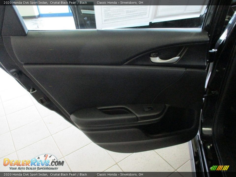 2020 Honda Civic Sport Sedan Crystal Black Pearl / Black Photo #22