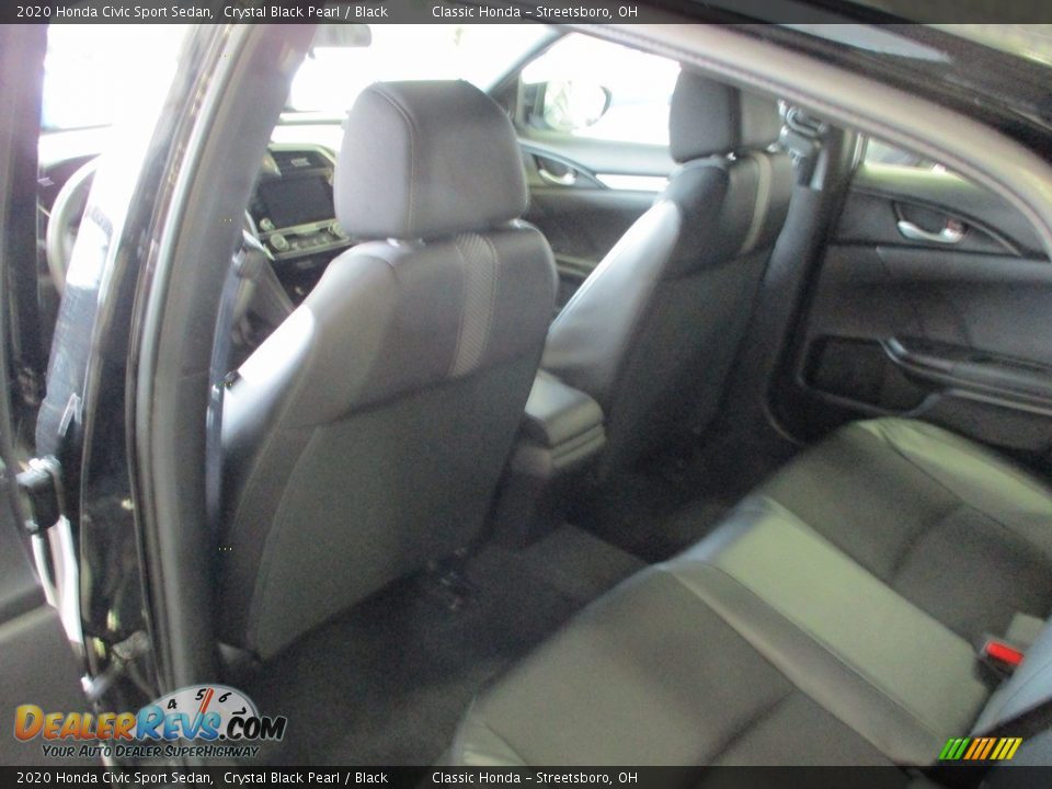 2020 Honda Civic Sport Sedan Crystal Black Pearl / Black Photo #23