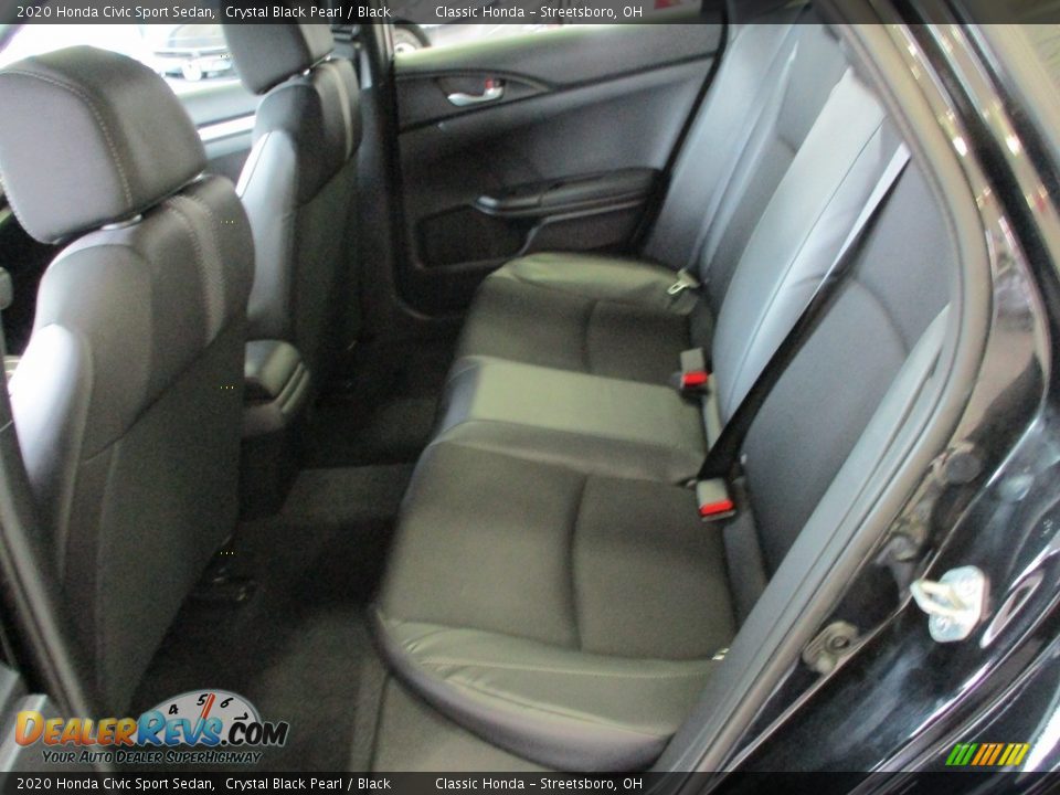 2020 Honda Civic Sport Sedan Crystal Black Pearl / Black Photo #24