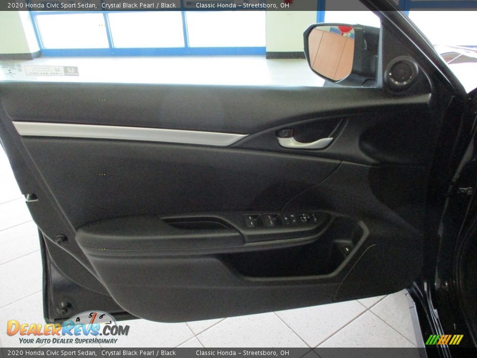 2020 Honda Civic Sport Sedan Crystal Black Pearl / Black Photo #25