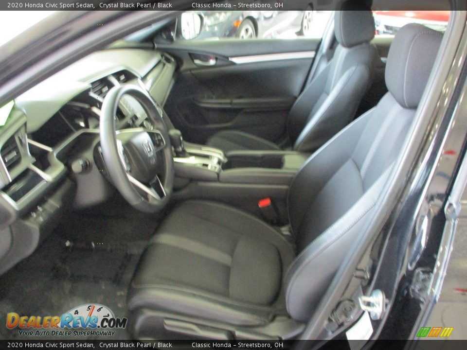 2020 Honda Civic Sport Sedan Crystal Black Pearl / Black Photo #27