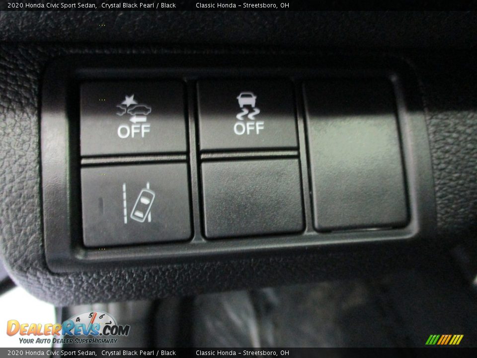 2020 Honda Civic Sport Sedan Crystal Black Pearl / Black Photo #28