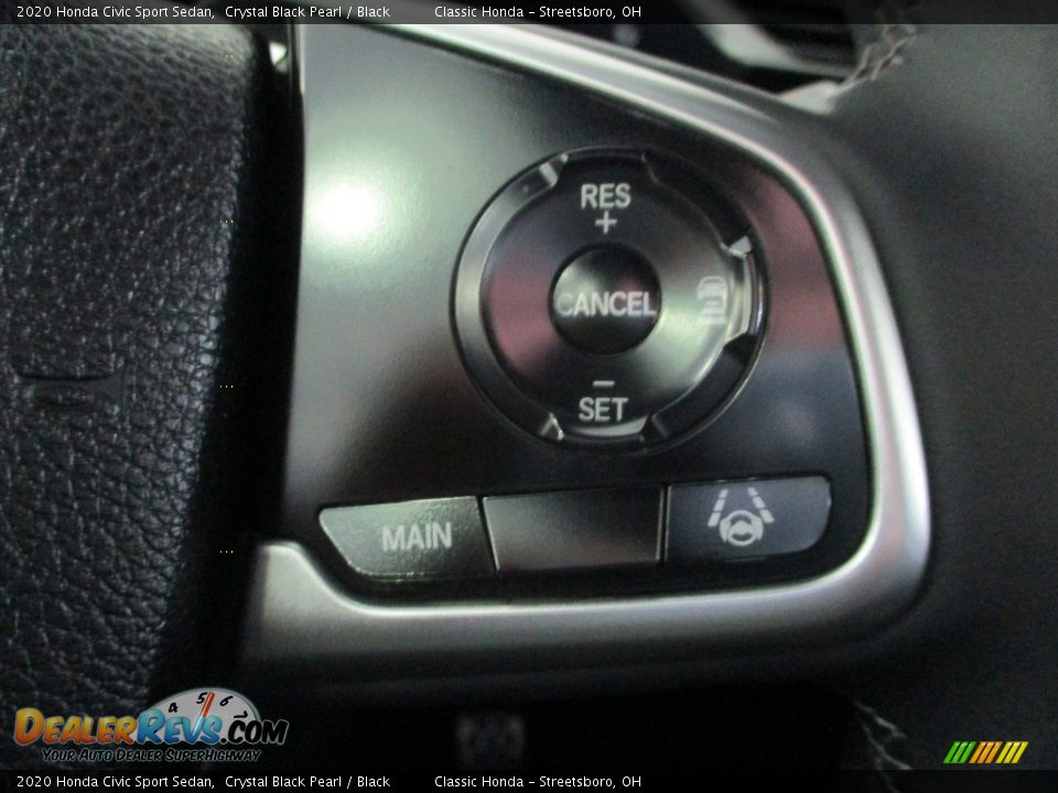 2020 Honda Civic Sport Sedan Crystal Black Pearl / Black Photo #31