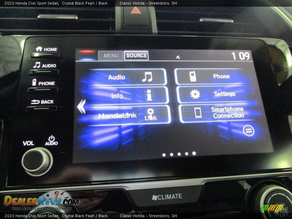 2020 Honda Civic Sport Sedan Crystal Black Pearl / Black Photo #35