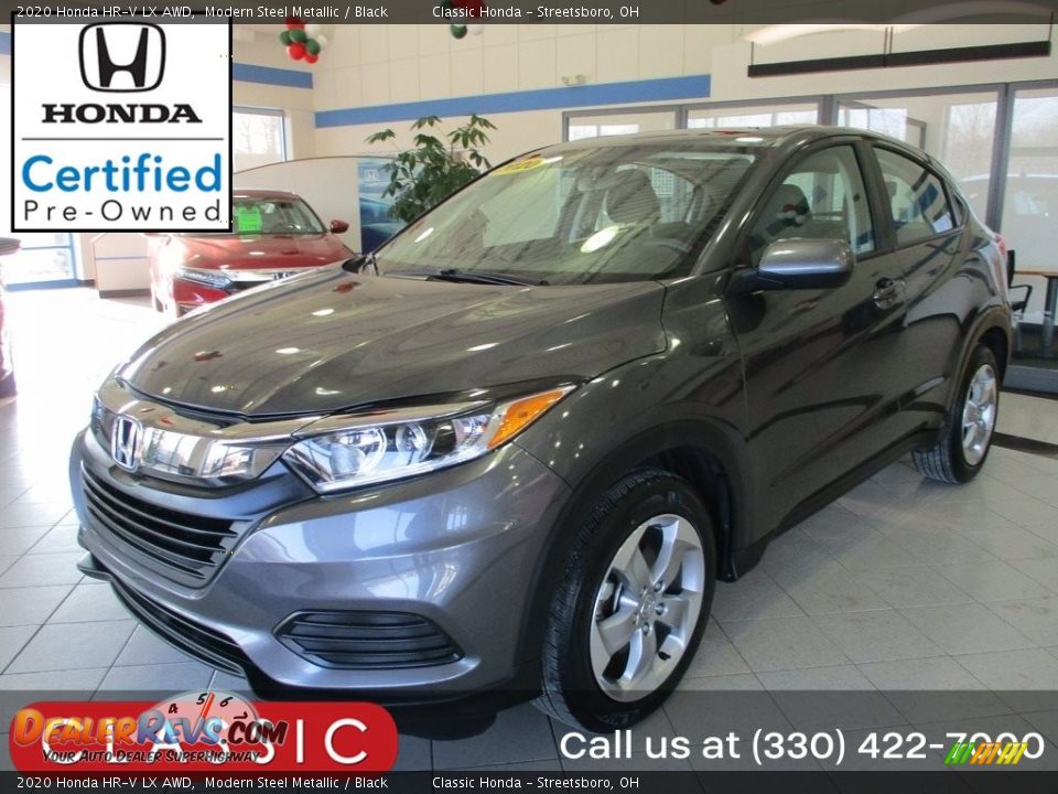 2020 Honda HR-V LX AWD Modern Steel Metallic / Black Photo #1