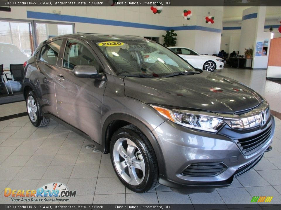 2020 Honda HR-V LX AWD Modern Steel Metallic / Black Photo #3