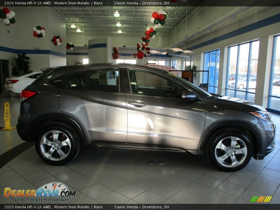 2020 Honda HR-V LX AWD Modern Steel Metallic / Black Photo #4