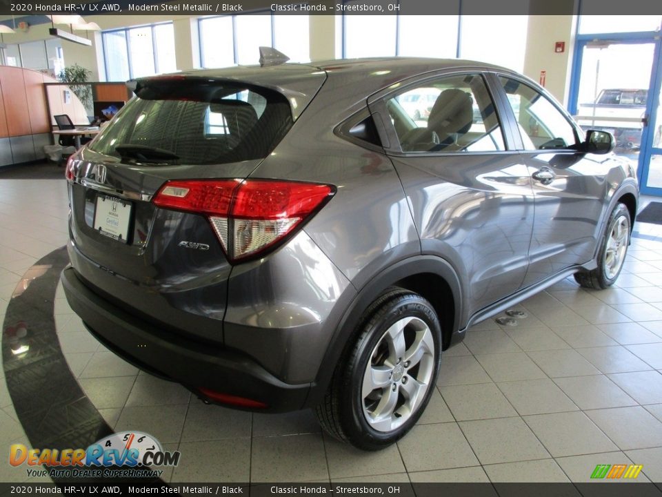2020 Honda HR-V LX AWD Modern Steel Metallic / Black Photo #5