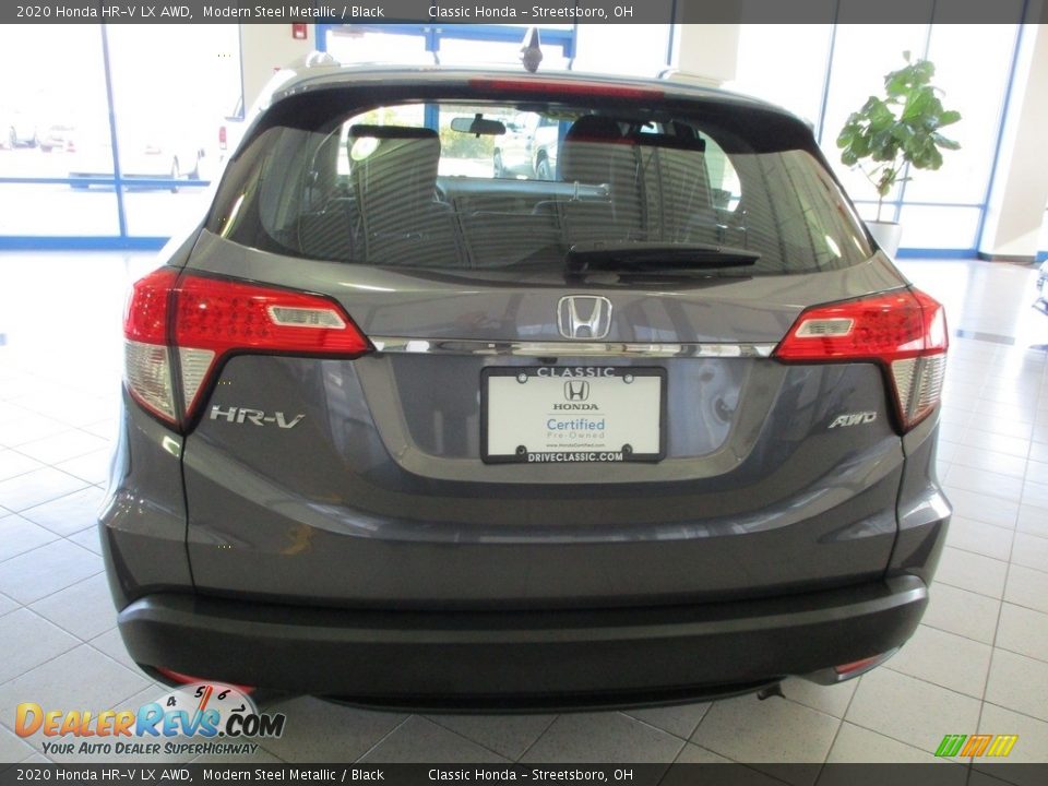 2020 Honda HR-V LX AWD Modern Steel Metallic / Black Photo #6
