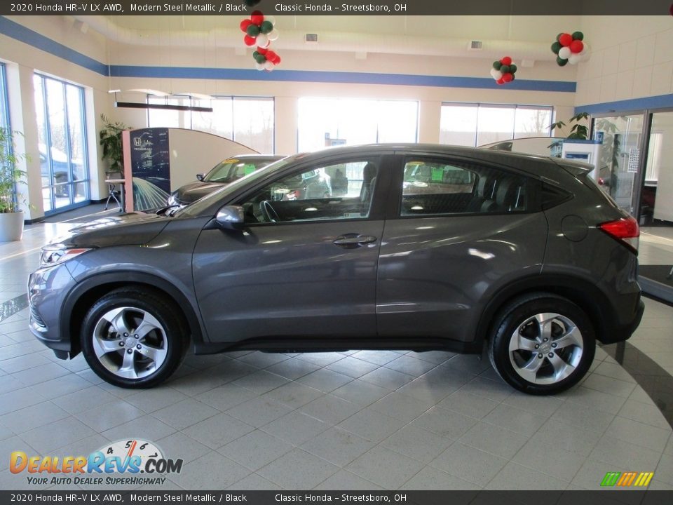 2020 Honda HR-V LX AWD Modern Steel Metallic / Black Photo #8