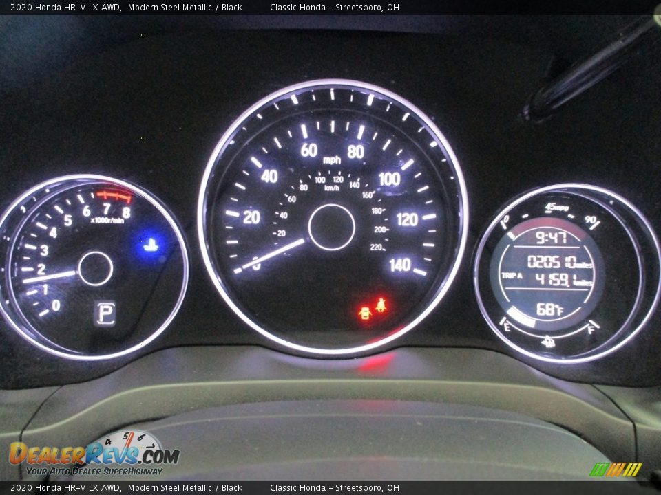 2020 Honda HR-V LX AWD Modern Steel Metallic / Black Photo #19