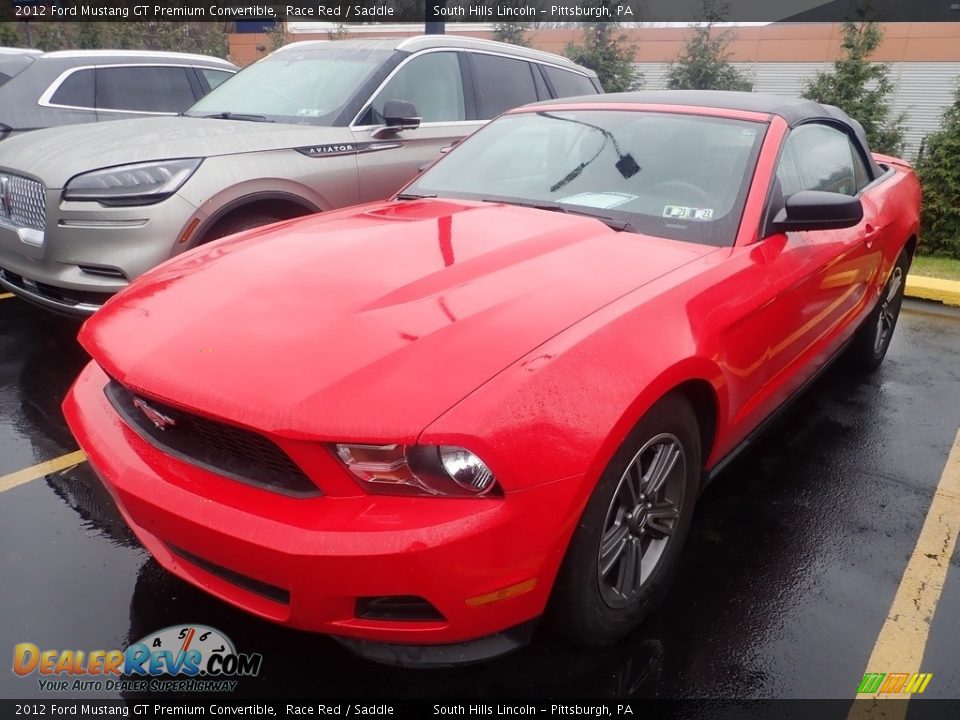 2012 Ford Mustang GT Premium Convertible Race Red / Saddle Photo #1