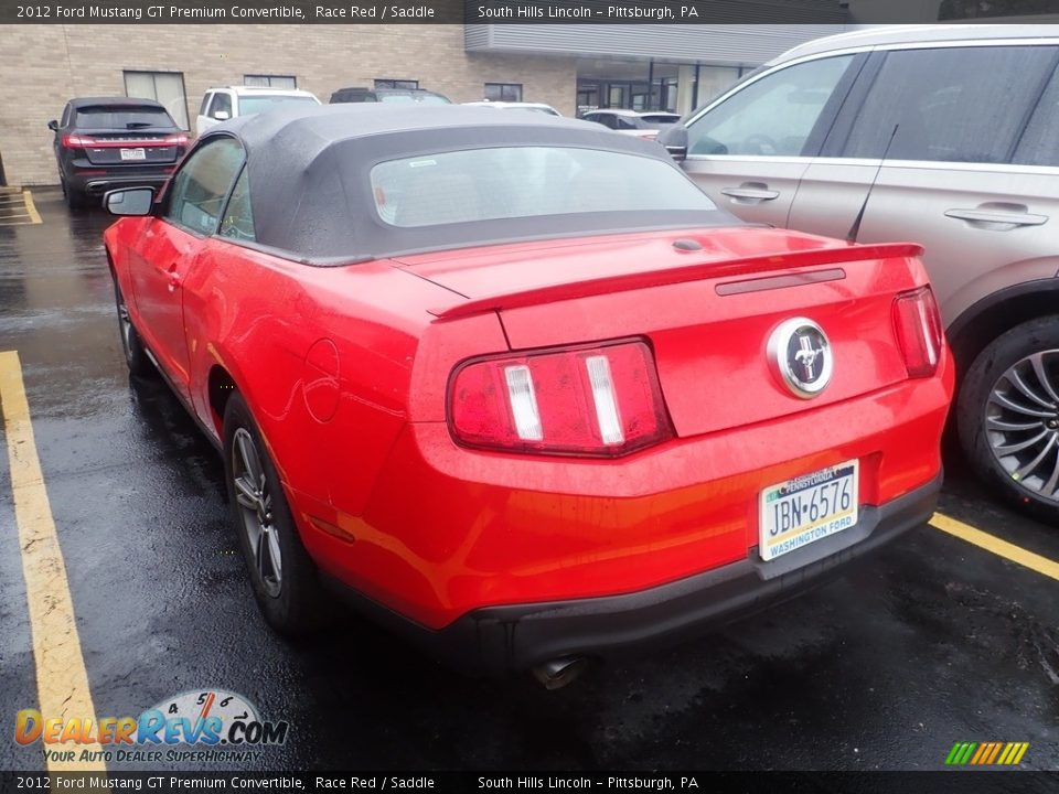 2012 Ford Mustang GT Premium Convertible Race Red / Saddle Photo #2