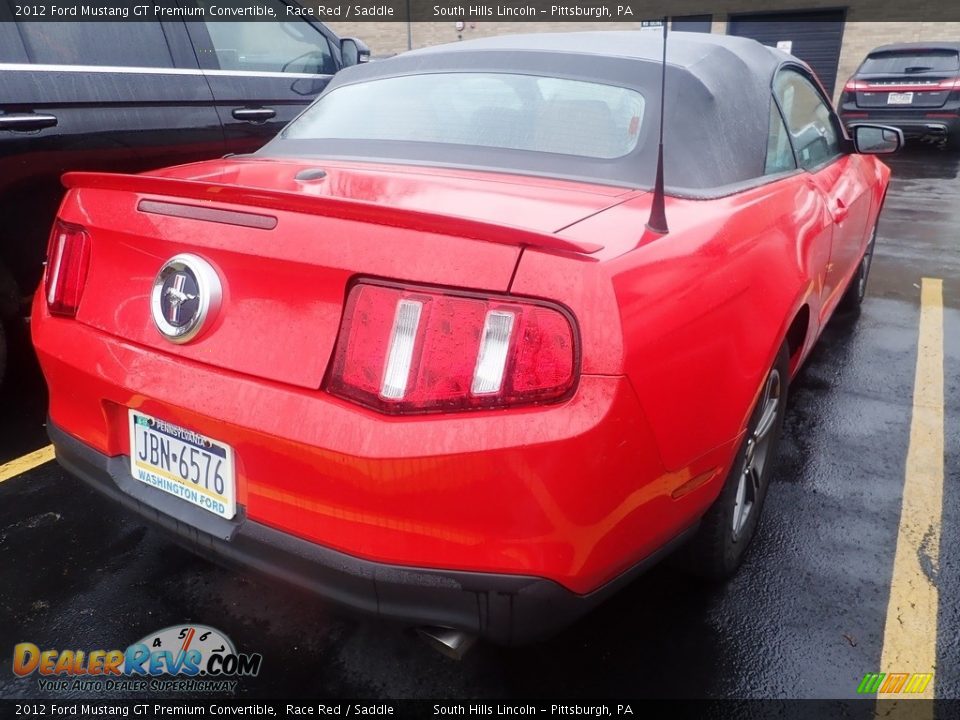 2012 Ford Mustang GT Premium Convertible Race Red / Saddle Photo #4