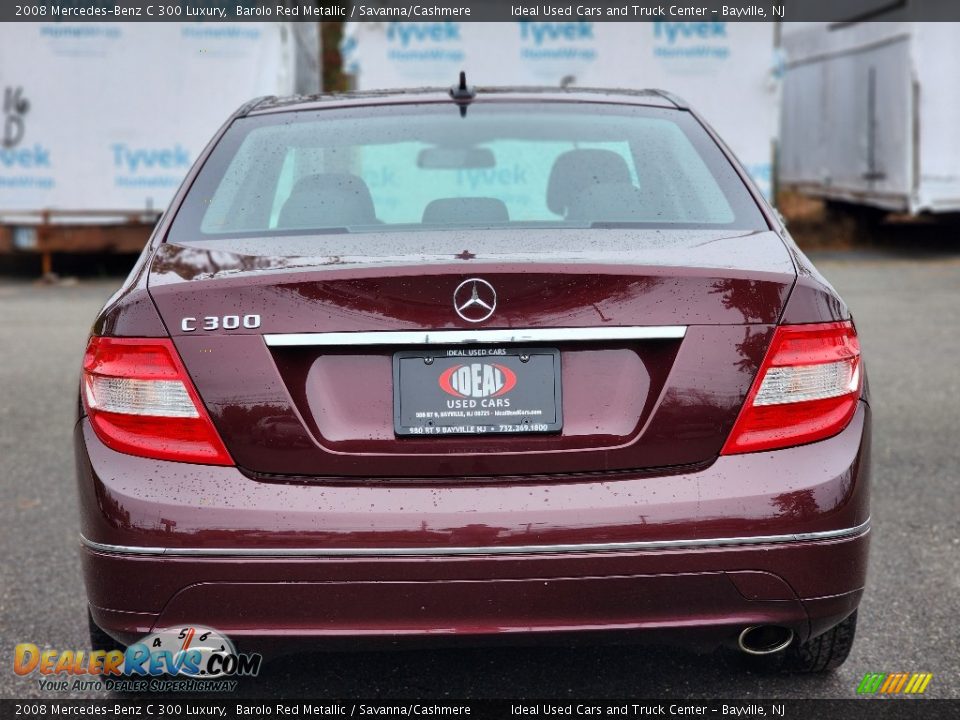 2008 Mercedes-Benz C 300 Luxury Barolo Red Metallic / Savanna/Cashmere Photo #6