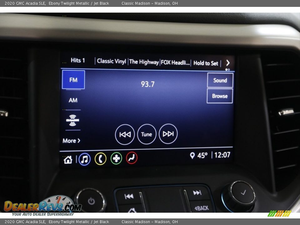 2020 GMC Acadia SLE Ebony Twilight Metallic / Jet Black Photo #10