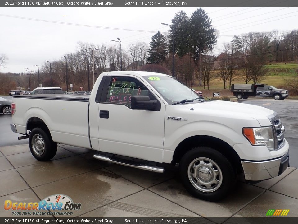 2013 Ford F150 XL Regular Cab Oxford White / Steel Gray Photo #7