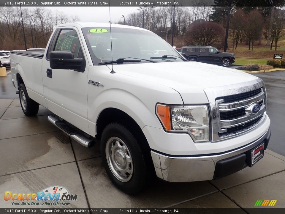 2013 Ford F150 XL Regular Cab Oxford White / Steel Gray Photo #8