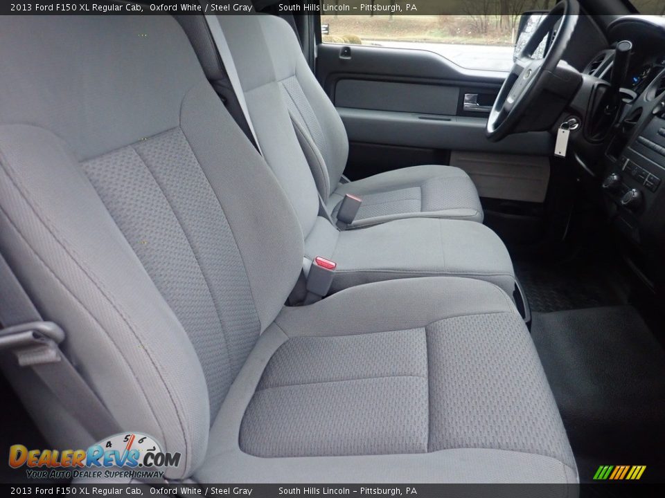 2013 Ford F150 XL Regular Cab Oxford White / Steel Gray Photo #11