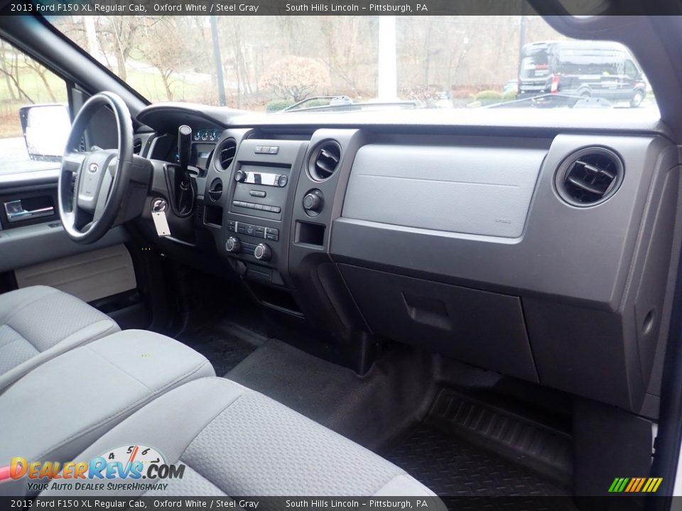 2013 Ford F150 XL Regular Cab Oxford White / Steel Gray Photo #12