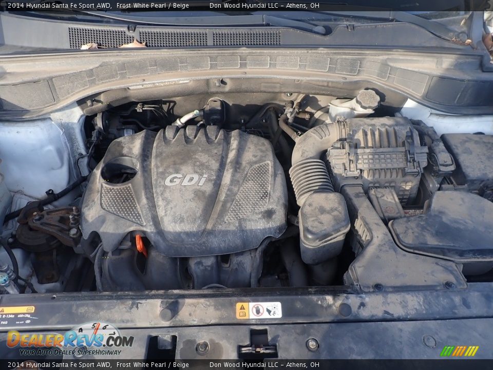 2014 Hyundai Santa Fe Sport AWD Frost White Pearl / Beige Photo #5