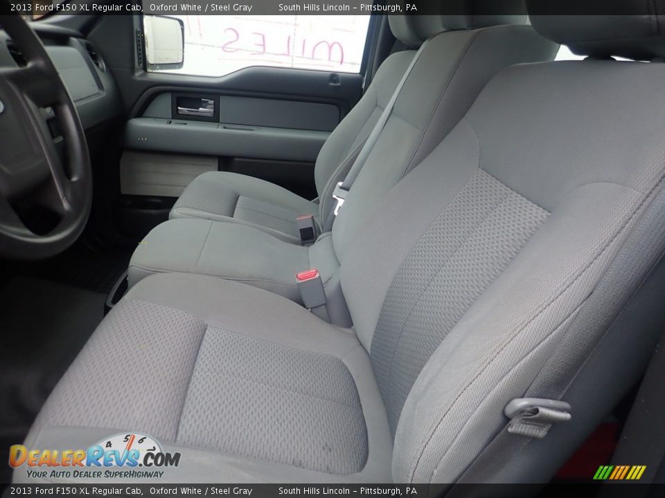 2013 Ford F150 XL Regular Cab Oxford White / Steel Gray Photo #16