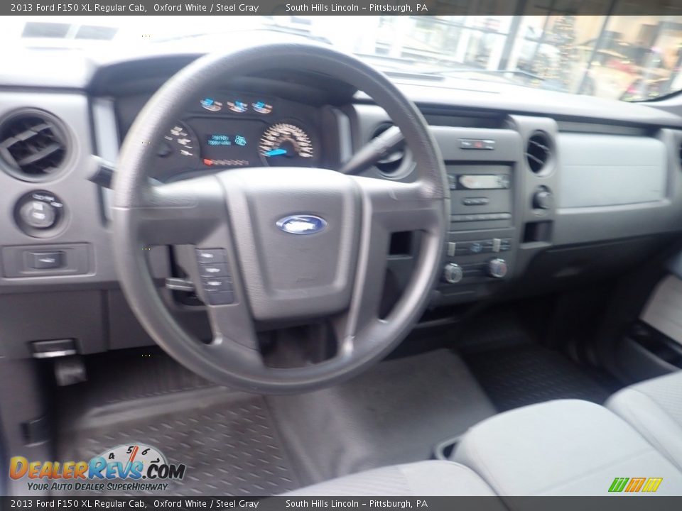 2013 Ford F150 XL Regular Cab Oxford White / Steel Gray Photo #17