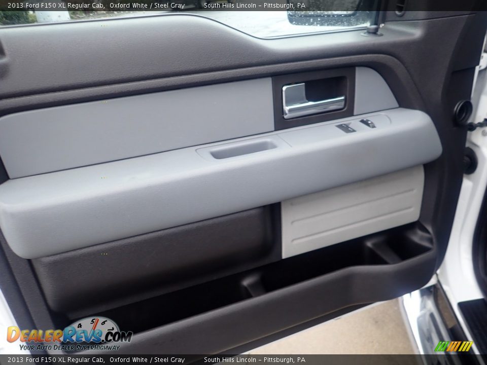 2013 Ford F150 XL Regular Cab Oxford White / Steel Gray Photo #18